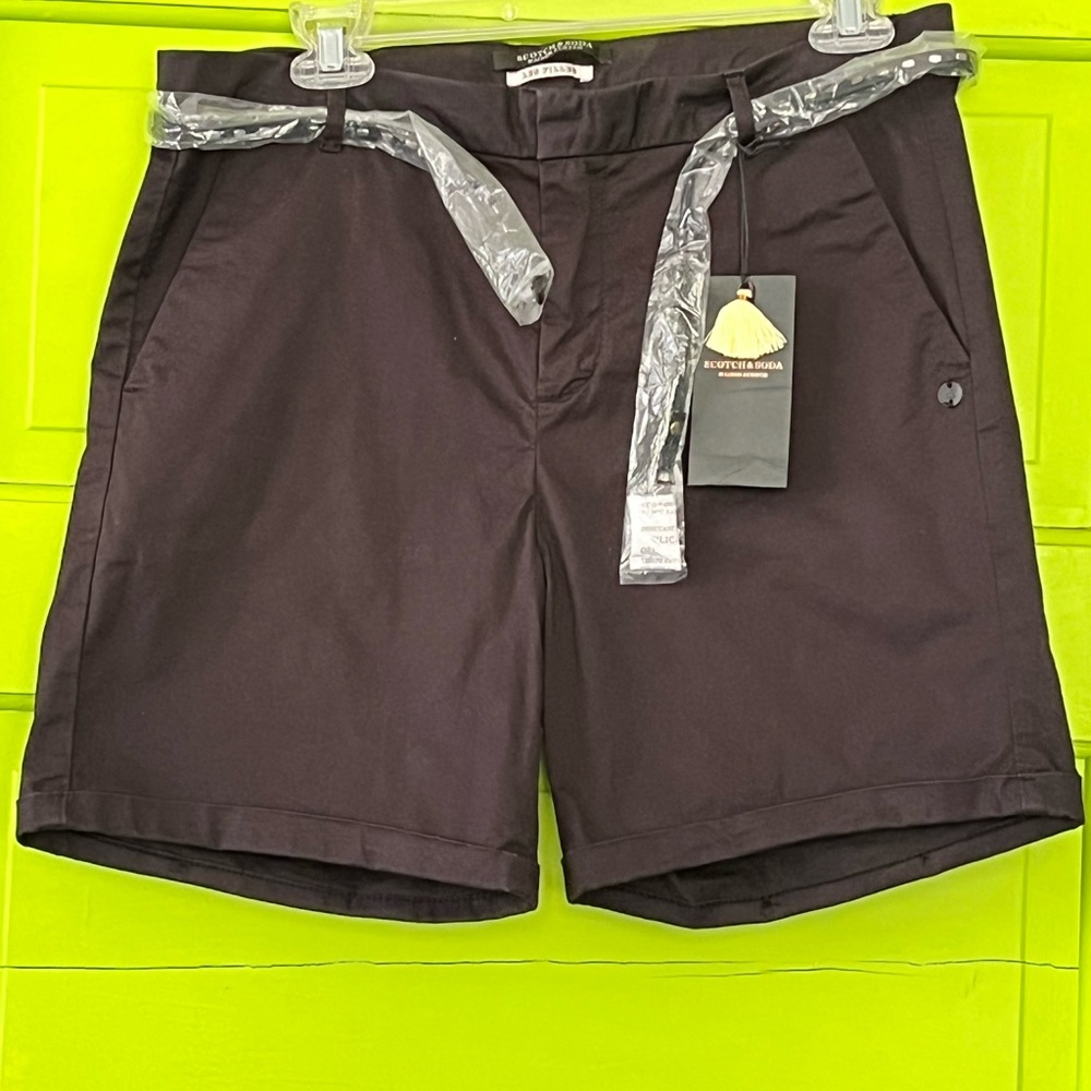 MAISON SCOTCH 1977 FORGET ME NEVER SHORTS WITH BELT NWT SIZE 29 NWT